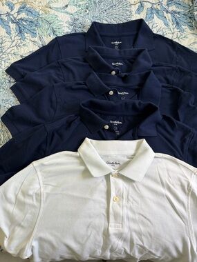 Goodfellow & Co Navy Short-Sleeve Polo Pair